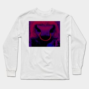 Bull cow Nosering colorful Long Sleeve T-Shirt